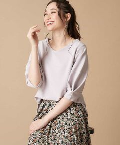 【洗濯機で洗える】【ロングシーズン対応】パフスリーブカットソー