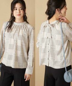 OFUON / オフオン シャツ・ブラウス | 【WEB限定/洗える/2WAY】リボンタイブラウス
