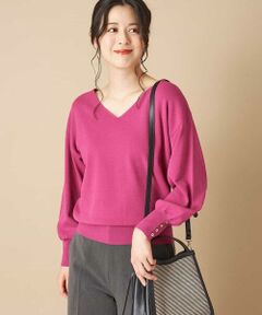 OFUON / オフオン ニット・セーター | 【洗える】Vネックニット