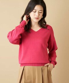 OFUON / オフオン ニット・セーター | 【洗える】Vネックニットプルオーバー