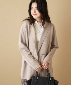 OFUON / オフオン カーディガン・ボレロ | 【洗える】ダブルブレストニットジャケット