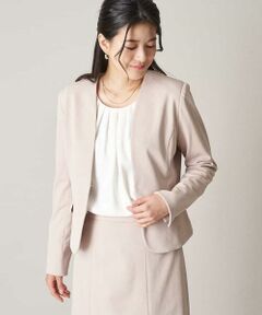 OFUON / オフオン ノーカラージャケット | 【セットアップ対応/機能素材】カラーレスジャケット