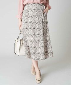 OFUON / オフオン ミニ・ひざ丈スカート | フラワープリントマーメイドスカート