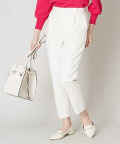 OFUON / オフオン ショート・ハーフ・半端丈パンツ | 【名品シリーズ】【洗濯機で洗える】テーパードパンツ