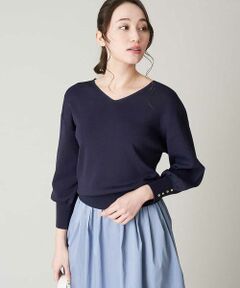 OFUON / オフオン ニット・セーター | 【毛玉になりにくい/洗濯機で洗える】Vネックニット