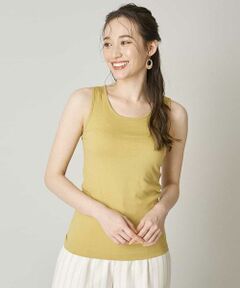 OFUON / オフオン カットソー | 【洗濯機で洗える】コットンタンクトップ