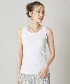 OFUON / オフオン カットソー | 【洗濯機で洗える】コットンタンクトップ