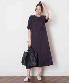 OFUON / オフオン ロング・マキシ丈ワンピース | 【洗える】オーガニックコットンワンピース