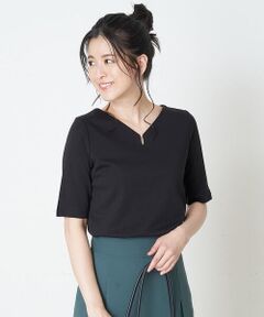 OFUON / オフオン カットソー | 【洗濯機で洗える】前身2重カットソー