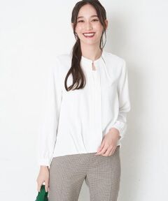 OFUON / オフオン シャツ・ブラウス | 【洗濯機で洗える】裾タックブラウス