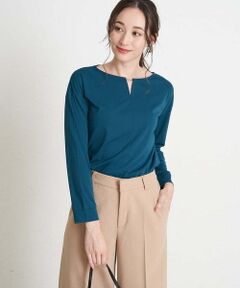 OFUON / オフオン カットソー | チャーム付きカットソー/洗える