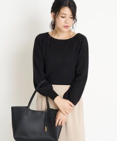 OFUON / オフオン ニット・セーター | 【洗える】ボートネックニット