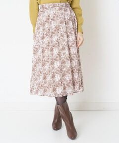 OFUON / オフオン ロング・マキシ丈スカート | 【洗濯機で洗える】2WAYジャガードプリントスカート