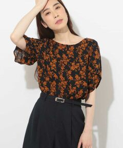 OFUON / オフオン シャツ・ブラウス | フラワープリントブラウス