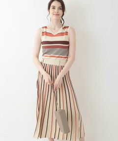 OFUON / オフオン ロング・マキシ丈ワンピース | 【洗える】ニットロングワンピース