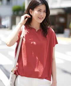 OFUON / オフオン カットソー | 【洗える】タックデザインカットソー