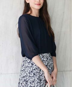 OFUON / オフオン シャツ・ブラウス | シフォンジョーゼットブラウス/洗える