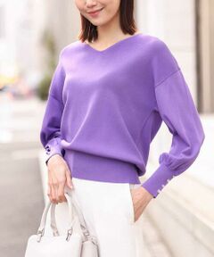 OFUON / オフオン ニット・セーター | ハイゲージVネックニット/洗える