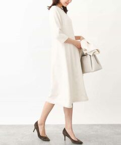 OFUON / オフオン ロング・マキシ丈ワンピース | [セットアップ対応]ラメツイードデザインワンピース