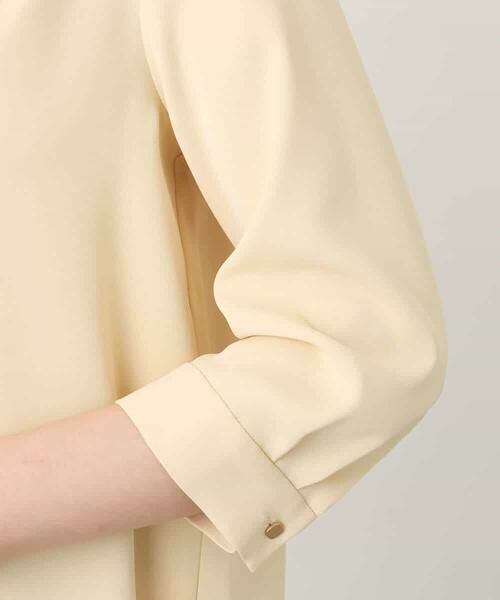 OFUON / オフオン シャツ・ブラウス | サテンジョーゼットVネックブラウス/洗える/WEB限定サイズあり | 詳細29