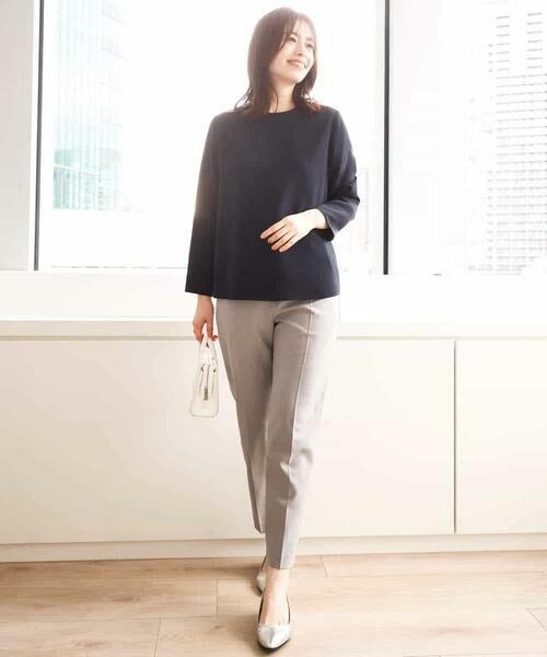 OFUON / オフオン シャツ・ブラウス | クルーネック長袖ブラウス/洗える/WEB限定サイズあり | 詳細10