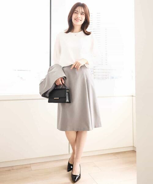 OFUON / オフオン シャツ・ブラウス | クルーネック長袖ブラウス/洗える/WEB限定サイズあり | 詳細29