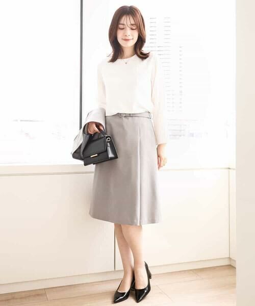 OFUON / オフオン シャツ・ブラウス | クルーネック長袖ブラウス/洗える/WEB限定サイズあり | 詳細30