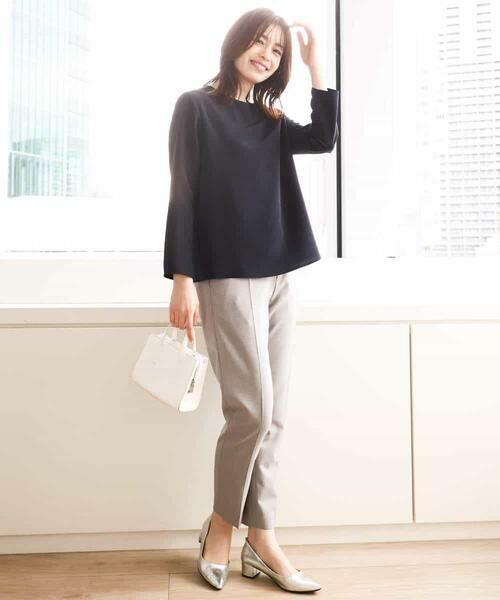 OFUON / オフオン シャツ・ブラウス | クルーネック長袖ブラウス/洗える/WEB限定サイズあり | 詳細9