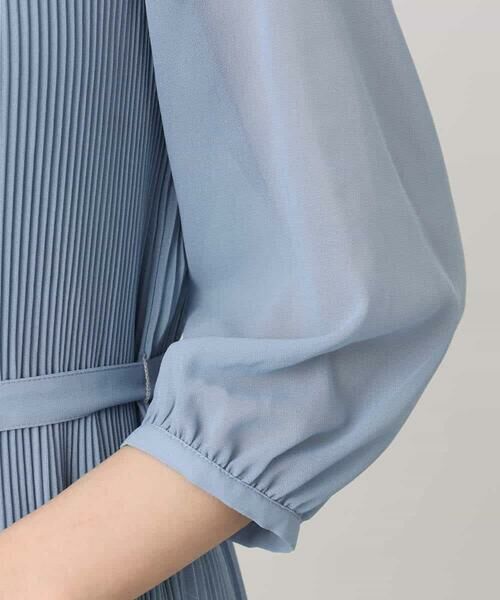 OFUON / オフオン ロング・マキシ丈ワンピース | シフォンプリーツワンピース/洗える/WEB限定サイズあり | 詳細17