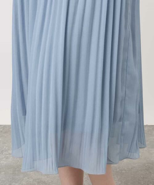 OFUON / オフオン ロング・マキシ丈ワンピース | シフォンプリーツワンピース/洗える/WEB限定サイズあり | 詳細18