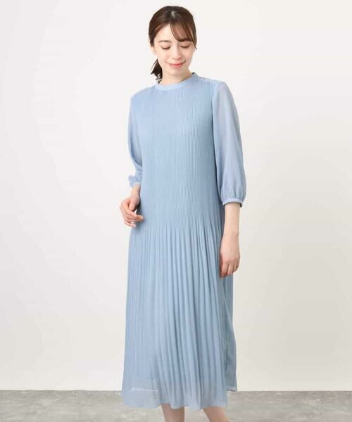 OFUON / オフオン ロング・マキシ丈ワンピース | シフォンプリーツワンピース/洗える/WEB限定サイズあり | 詳細21