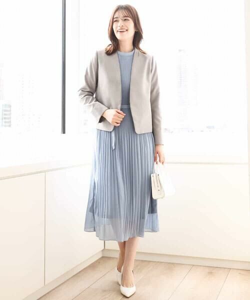 OFUON / オフオン ロング・マキシ丈ワンピース | シフォンプリーツワンピース/洗える/WEB限定サイズあり | 詳細6