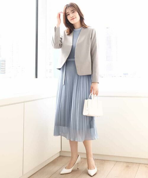 OFUON / オフオン ロング・マキシ丈ワンピース | シフォンプリーツワンピース/洗える/WEB限定サイズあり | 詳細8