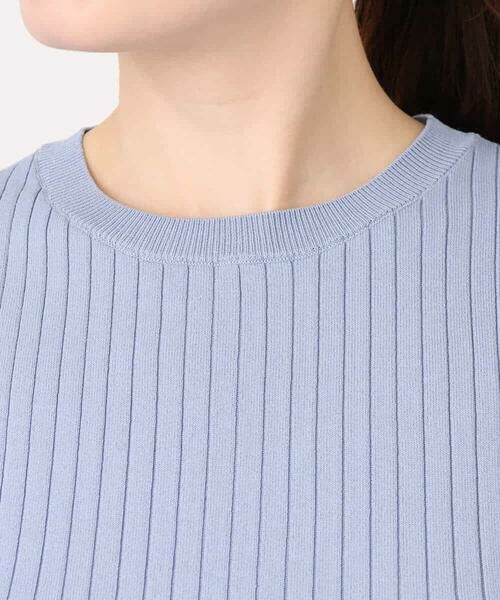 OFUON / オフオン ニット・セーター | シフォンチュール袖ニット/洗える/WEB限定サイズあり | 詳細20