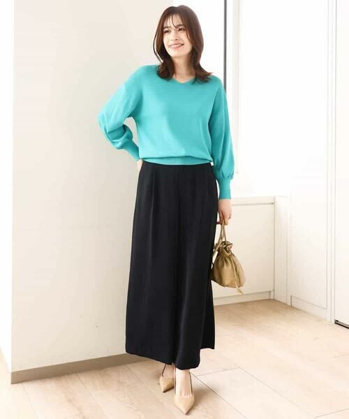 OFUON / オフオン ニット・セーター | ハイゲージVネックニット/接触冷感/洗える/WEB限定サイズあり | 詳細10