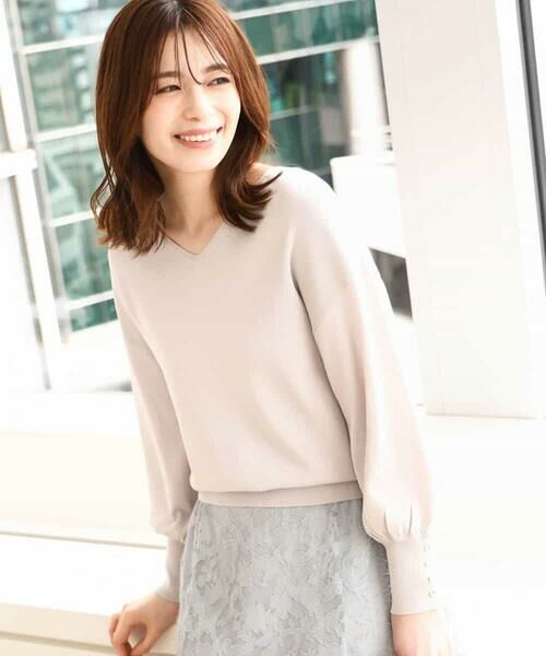 OFUON / オフオン ニット・セーター | ハイゲージVネックニット/接触冷感/洗える/WEB限定サイズあり | 詳細17