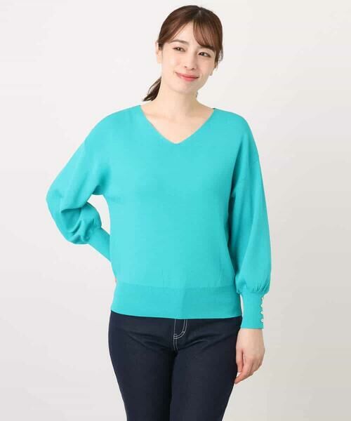 OFUON / オフオン ニット・セーター | ハイゲージVネックニット/接触冷感/洗える/WEB限定サイズあり | 詳細30