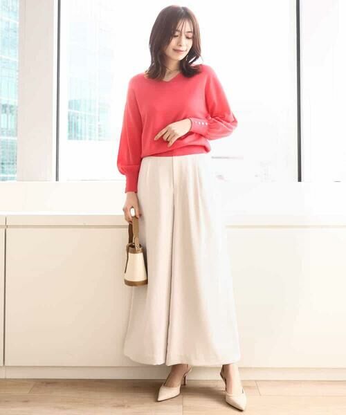 OFUON / オフオン ニット・セーター | ハイゲージVネックニット/接触冷感/洗える/WEB限定サイズあり | 詳細6