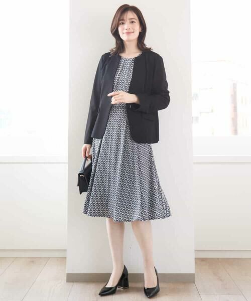 OFUON / オフオン ミニ・ひざ丈スカート | ジオメトリックプリントジャージスカート/洗える/WEB限定サイズあり | 詳細18