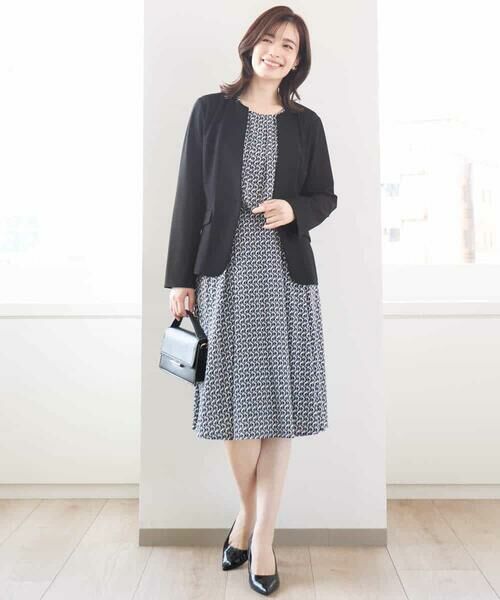 OFUON / オフオン ミニ・ひざ丈スカート | ジオメトリックプリントジャージスカート/洗える/WEB限定サイズあり | 詳細19