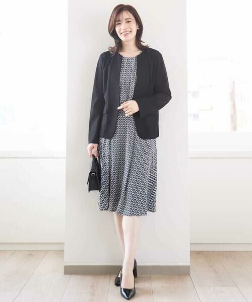 OFUON / オフオン ミニ・ひざ丈スカート | ジオメトリックプリントジャージスカート/洗える/WEB限定サイズあり | 詳細20