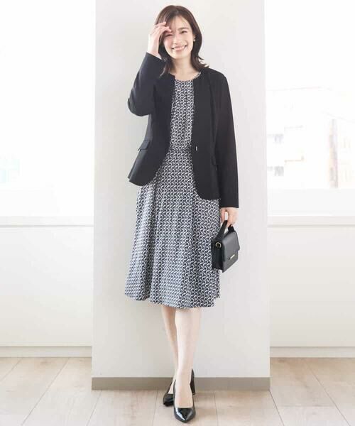 OFUON / オフオン ミニ・ひざ丈スカート | ジオメトリックプリントジャージスカート/洗える/WEB限定サイズあり | 詳細22