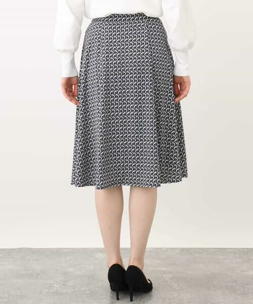 OFUON / オフオン ミニ・ひざ丈スカート | ジオメトリックプリントジャージスカート/洗える/WEB限定サイズあり | 詳細29
