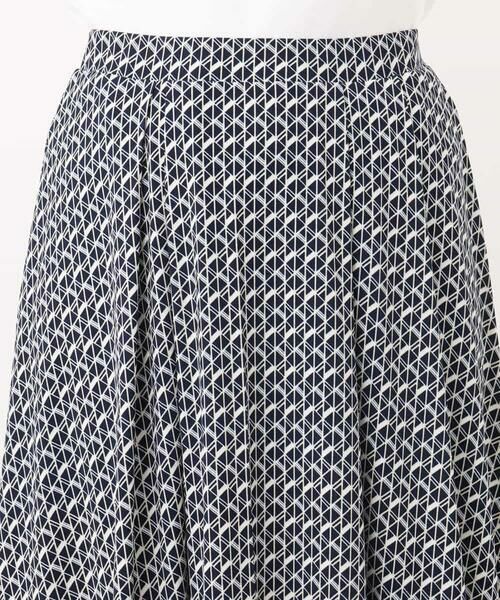OFUON / オフオン ミニ・ひざ丈スカート | ジオメトリックプリントジャージスカート/洗える/WEB限定サイズあり | 詳細30