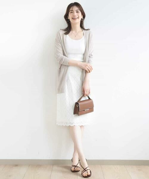 OFUON / オフオン ミニ・ひざ丈スカート | スパンコールレースタイトスカート/洗える | 詳細21