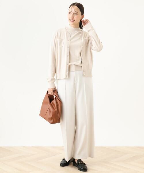 OFUON / オフオン その他パンツ | [名品シリーズ]ストレッチワイドパンツ/WEB限定サイズあり/洗える | 詳細19