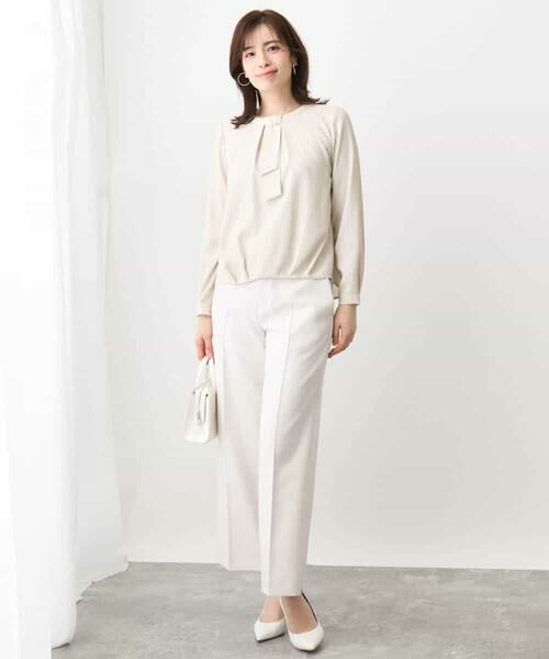 OFUON / オフオン その他パンツ | [名品シリーズ]ストレッチワイドパンツ/WEB限定サイズあり/洗える | 詳細2