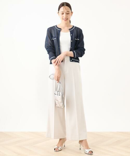 OFUON / オフオン その他パンツ | [名品シリーズ]ストレッチワイドパンツ/WEB限定サイズあり/洗える | 詳細20