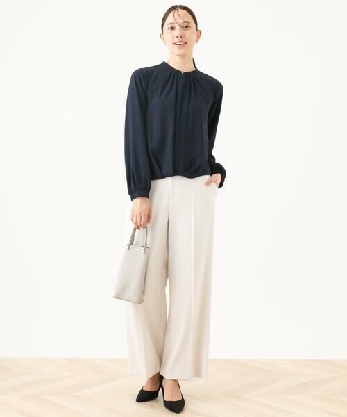 OFUON / オフオン その他パンツ | [名品シリーズ]ストレッチワイドパンツ/WEB限定サイズあり/洗える | 詳細24