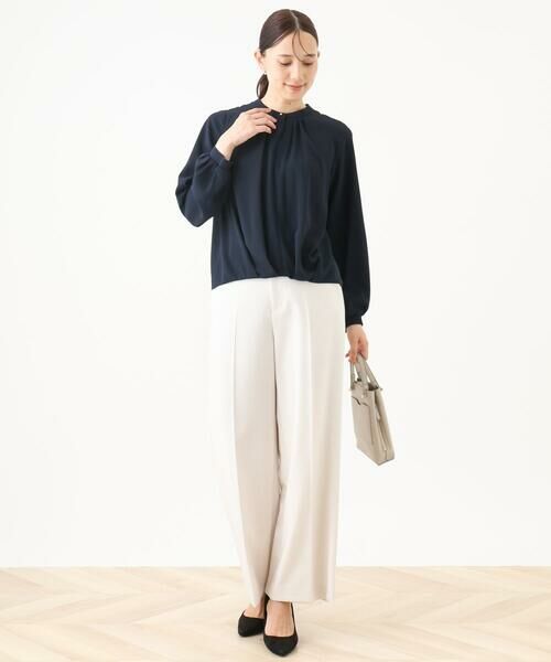 OFUON / オフオン その他パンツ | [名品シリーズ]ストレッチワイドパンツ/WEB限定サイズあり/洗える | 詳細25